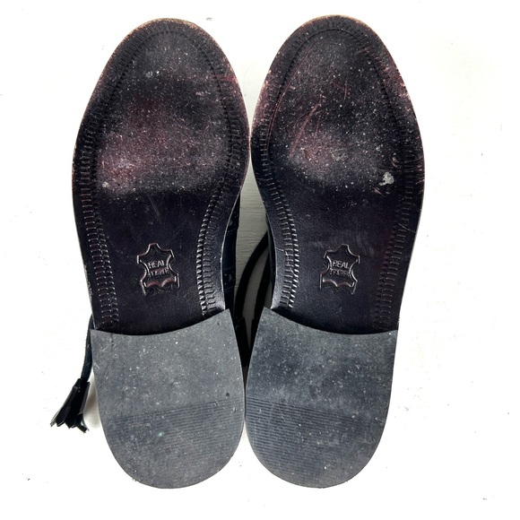 GAELIC THEMES Black Leather Traditional Piper Ghillie Celtic Shoes Men's Sz. 5 - Picture 7 of 7